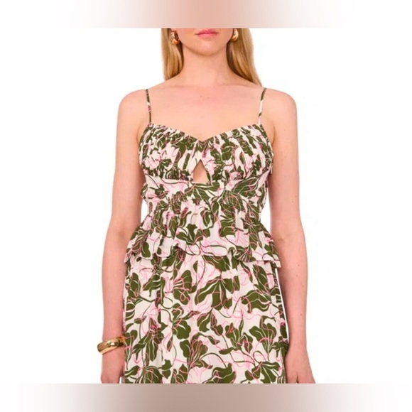 Parker Floral Print Peplum Camisole - Picture 1 of 6